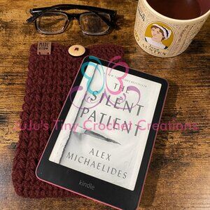 Handmade Crocheted Cover for Kindle Paperwhite E-Reader - Gift for Book Lovers